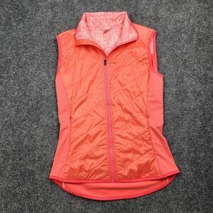 Kari Traa Eva Vest Womens Small Pink Quilted Softshell‎ Zip Lightweight Sport